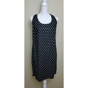 NEW Old Navy Twist Back Shift Dress Black White Sm